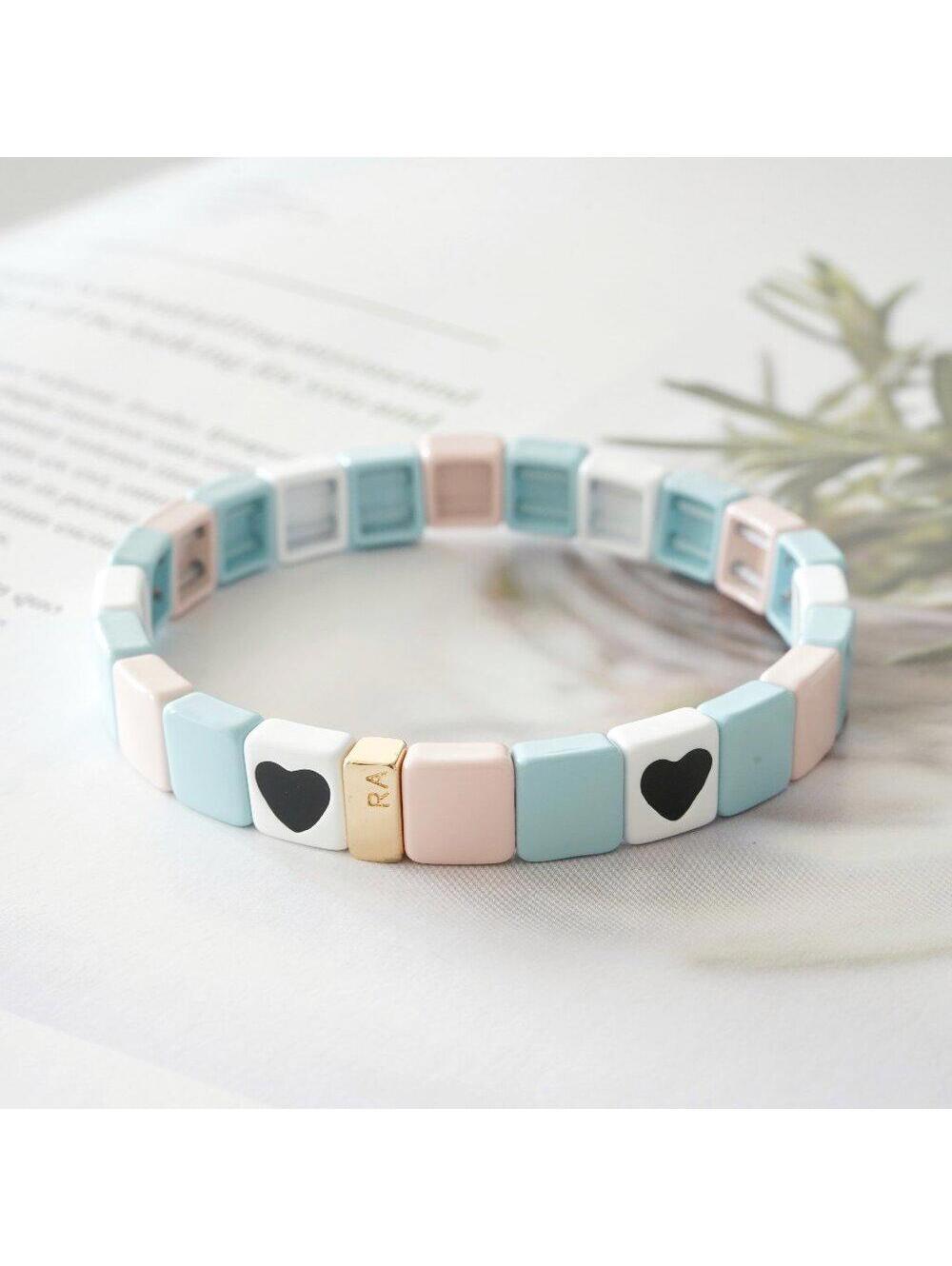 Roxanne Assoulin All Heart Bracelet Baby Blue Pink